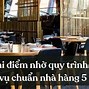 Quy Trình Phục Vụ Nhà Hàng 5 Sao